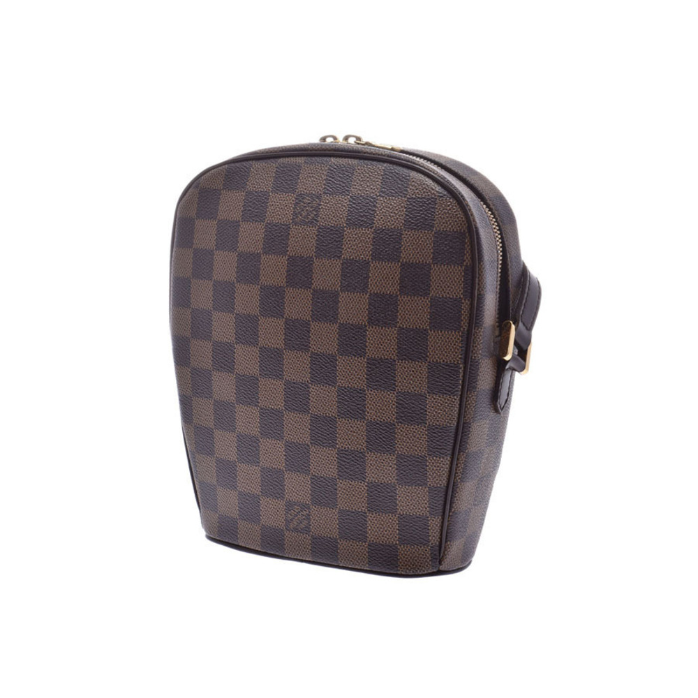 Louis Vuitton Ipanema Shoulder Damier Brown Bag Leather
